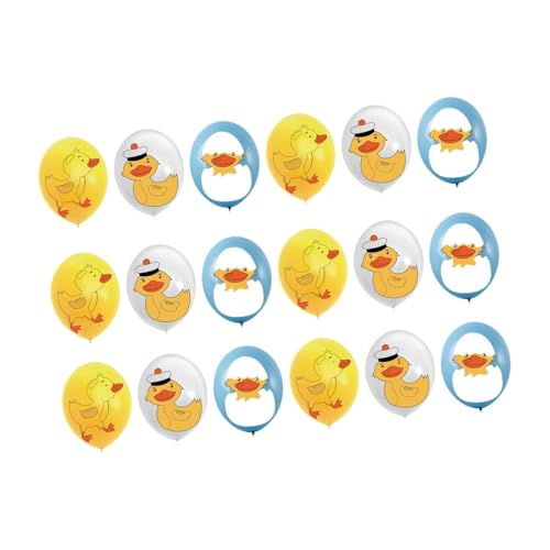 Oshhni 18pcs Duckling Cartoonballons Foto Requisiten Geburtstagsdekorationen für Wohnzimmer von Oshhni