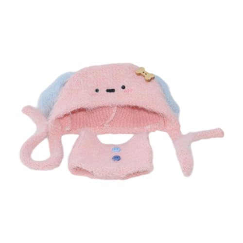 Oshhni 2 stück Puppen Hosenträger Hosen mit Hut Miniatur Kleidung Outfits für 6 Zoll Puppen, Rosa von Oshhni