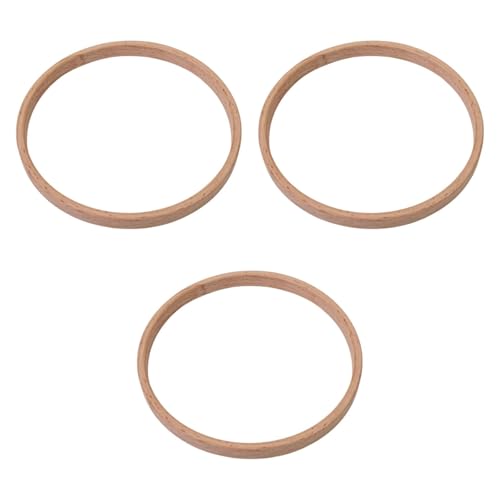Oshhni 3 Stücke Kranzringe Craft Reifen Ringe Holzblumenreihe für die Herstellung von Hochzeitskranz -Dekoration, 4 Inch Oshhni 3 Stücke Kranzringe Craft Reifen Ringe Holzblumenreihe für die Herstellung von Hochzeitskranz -Dekoration, 4 Inch von Oshhni