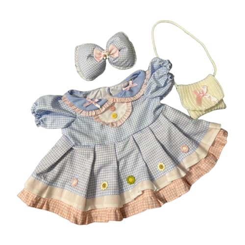 Oshhni 3X Fashion Dolls Kleid und Haarnadelbeutel Kostüm Accessoire handgefertigte Kleidung Outfits für 58 cm Puppen Kindergeschenke von Oshhni