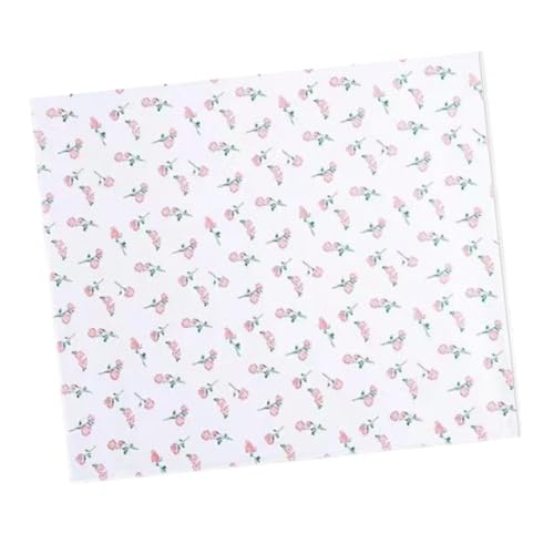 Oshhni Blumen-Geschenkpapier, Blumen-Bastelpapier, vielseitig einsetzbares, verdicktes Geschenkpapier-Blatt für Verlobungs- und Hochzeitsgeschenkverpackungen, Weiß Rosa von Oshhni