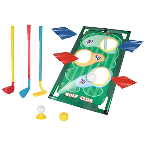 Oshhni Bohnenwurfsack-Spielset, Wurfspiel für drinnen und draußen, Kinderspielzeug-Golfschlägerset für Familienfeiern von Oshhni