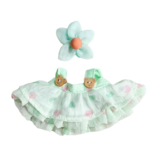 Oshhni Gefüllte Puppe Kleid Dress up Pädagogische Kostüme Mode Brace Rock Kleidung für 15cm 17cm von Oshhni