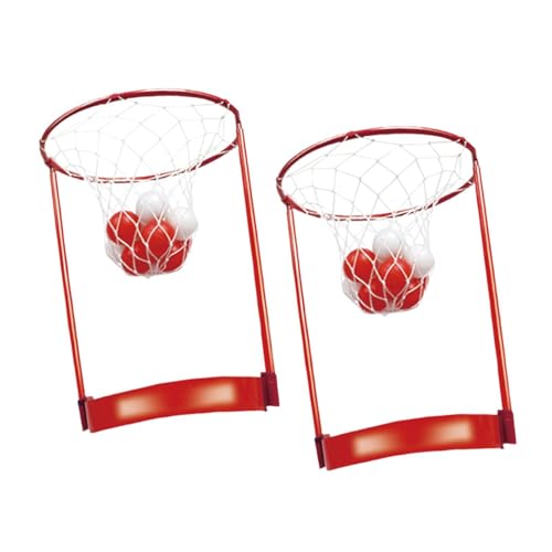 Oshhni Head Hoop Basketballspiel Set mit 20 Bällen, für Drinnen Und Draußen, Geeignet für Kinder Und Erwachsene, 2 Körbe von Oshhni