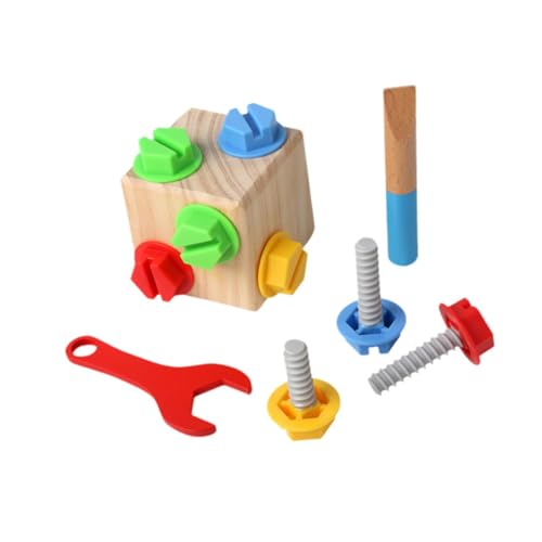 Oshhni Holzbausatz, Lernspielzeug, DIY-Mutternmontage-Spielzeug, Konstruktionsspielzeug für Jungen und Mädchen von Oshhni