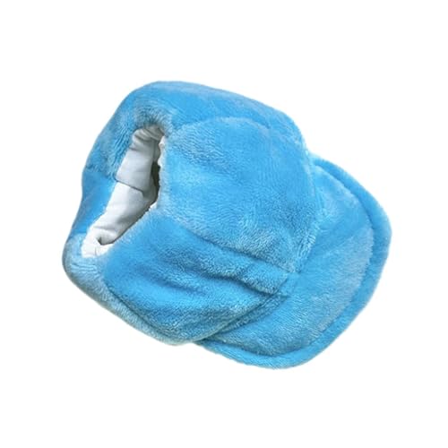 Oshhni Mini-Puppenhut, 15,2 cm, Miniatur-Hutmodell, Rollenspiel, Basteln, bequem, süßes Puppenzubehör, Puppen-Plüschhut für Alter 5–7, 8–10, Blau von Oshhni