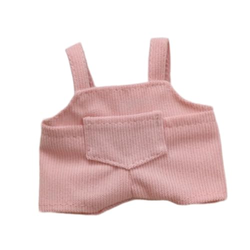 Oshhni Puppen Hosenträger Hosen Outfits Miniatur Kleidung Handgemachte Kleidung für 6 Zoll Puppen, Rosa von Oshhni