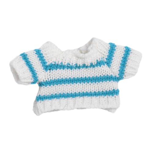 Oshhni Puppenkostüm mit gestreiftem Pullover, Miniatur-Kleidung für 15–17 cm große Puppen, Jungenpuppen von Oshhni