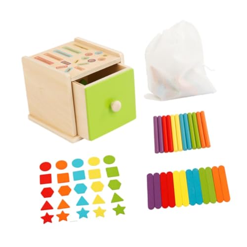 Oshhni Sortierbox für Kinder, hölzerne Klassifizierungsbox, Spielzeug für kognitive Koordination, Montessori-Spielzeug, pädagogisches Babyspielzeug für, B von Oshhni