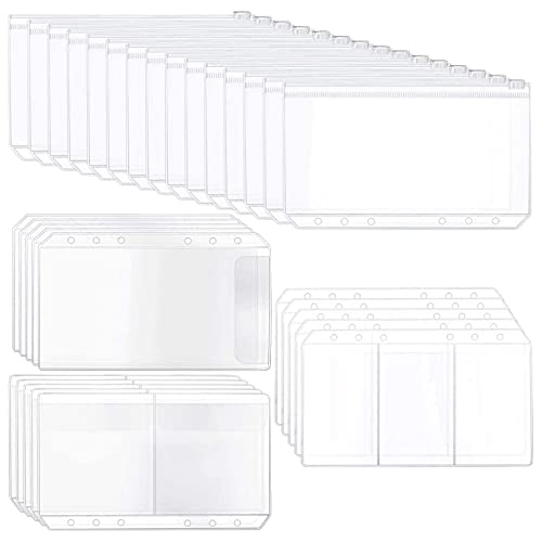 Osmond A6 GrößE Lose Blatt Beutel Binder ReißVerschluss Ordner Notebook NachfüLlung Packungen FüLler Organizer Wasserdichte PVC Tasche Business Tasche von Osmond