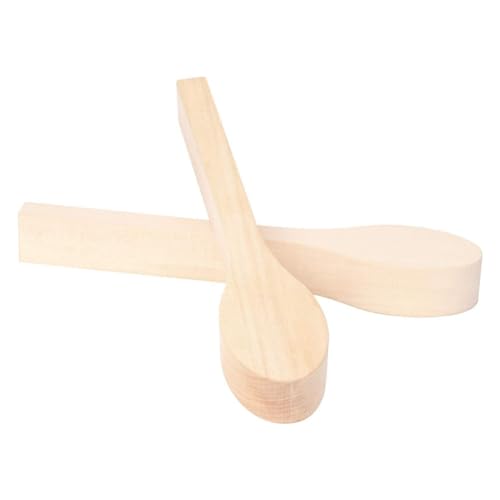 Osmond Set mit 2 Schneidelöffeln aus Buchenholz, Blanching-Set aus unbehandeltem Holz für Kinder, Anfänger, einfach zu verwenden von Osmond