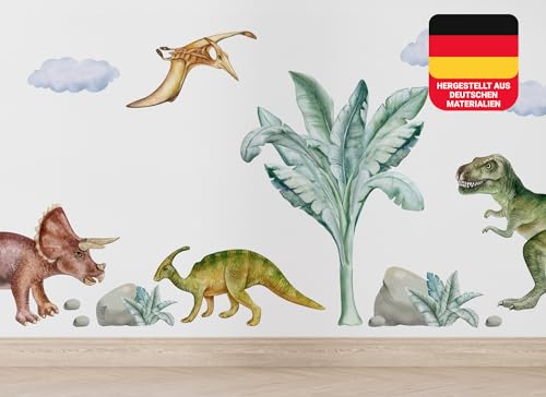 Osomhome Dino Wandtattoo Dinosaurier (200x170cm) | Wandtattoo Kinderzimmer Mädchen & Junge | Wandsticker Dinosaurier | Dino Deco Kinderzimmer Babyzimmer | Wandsticker & Wanddeko | Wall Stickers os3301 von Osomhome