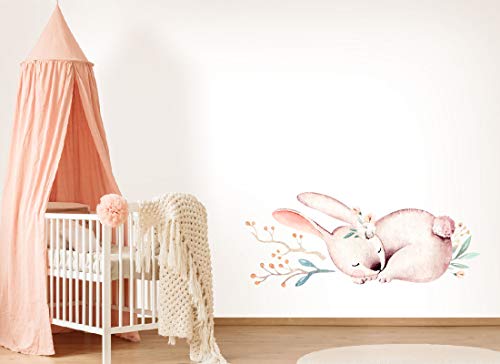 Wandtattoo Waldtiere I Hase Kinderbilder Junge Kinderzimmer Mädchen Aufkleber Osomhome os8848 (98x39cm) von Osomhome