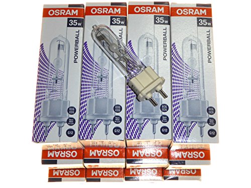 12 x 35 Watt G12 Metalldampflampe HID Warmweiß Osram Powerball HCI-T 35W WDL von Osram