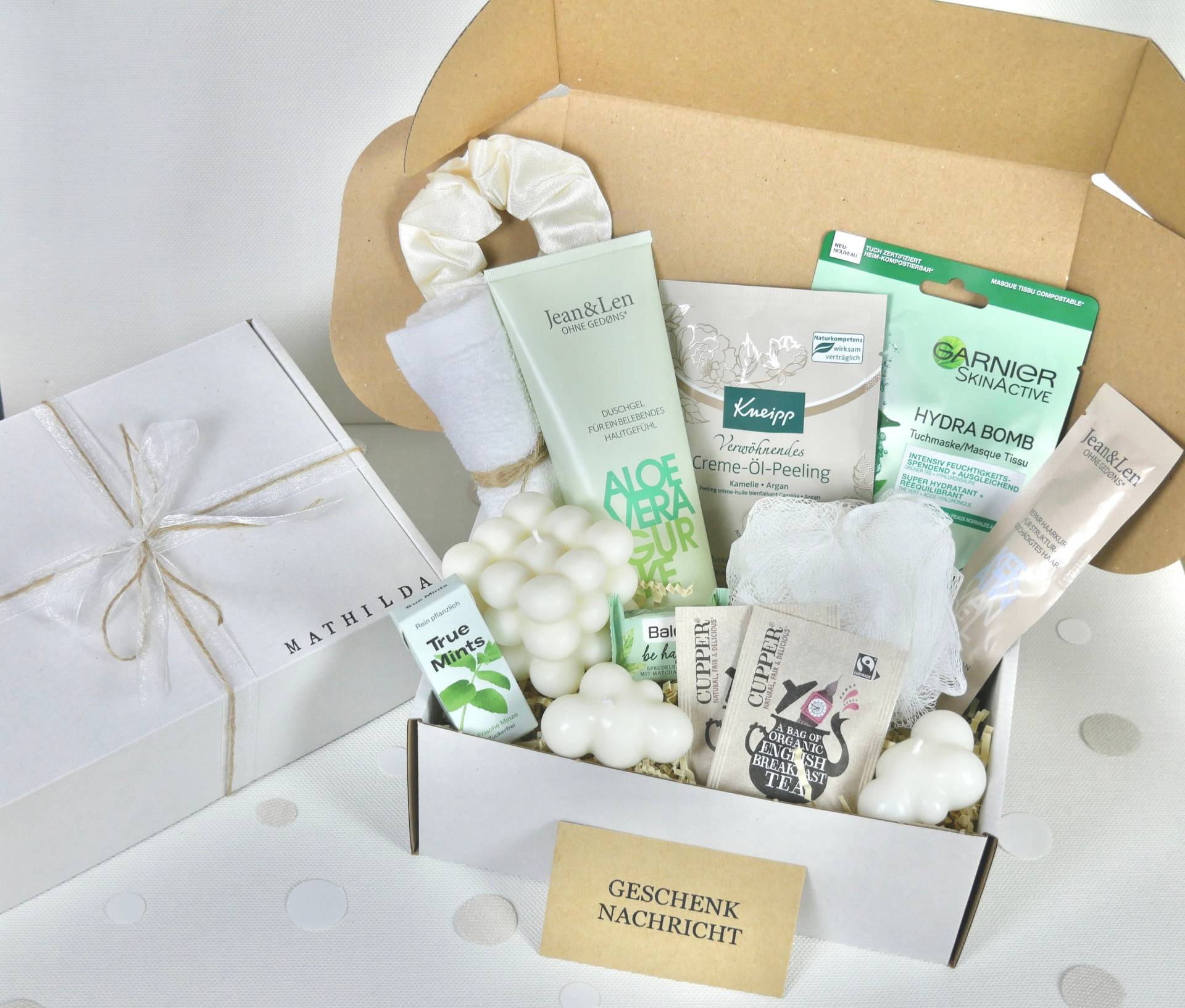 Geschenkbox Personalisierts Geburtstagsgeschenk Wellnessbox Grün Geschenk Muttertag Geburtstag Wellness Gift Hochzeit Freundin Frauen#111 von OtherYouShop