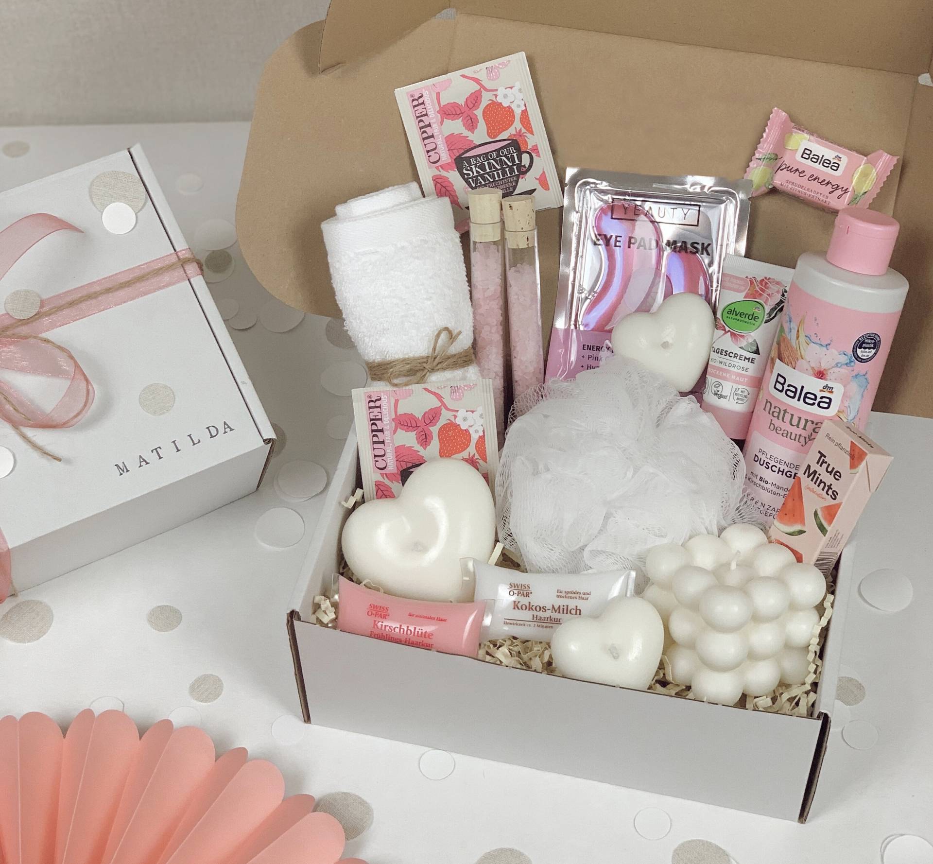 Wellnessbox Personalisiertes Geschenk Pink Geburtstag Wellness Hochzeit in 3 Varianten Für Freundin Frauen#102 von OtherYouShop