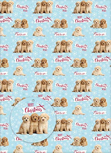 Geschenkpapier Weihnachten - A Cockapoo Christmas von Otter House