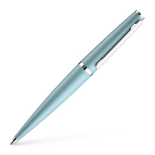 Otto Hutt Kugelschreiber D06 Aluminium Articblue-Platin 13,8cm, Minengröße M, Schriftfarbe Blau, 001-11341 von Otto Hutt