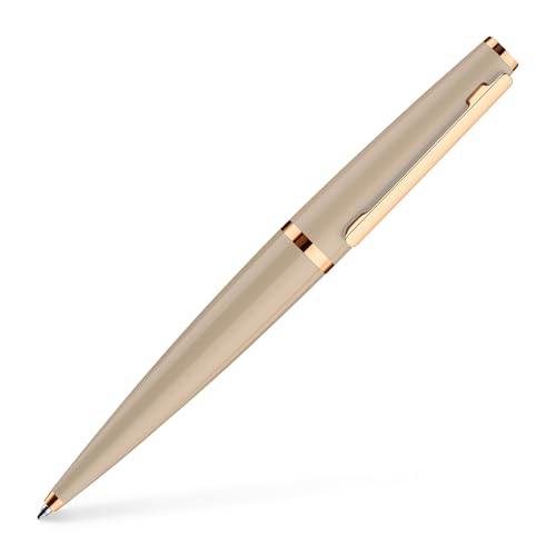 Otto Hutt Kugelschreiber D06 Aluminium Sand-Rosegold 13,8cm, Minengröße M, Schriftfarbe Blau, 001-11305 von Otto Hutt