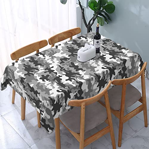 Rechteckige wasserdichte Tischdecke mit Digital-Camouflage-Druck, Outdoor-Tischdecke, Restaurant-Dekoration, anpassbar (137 x 183 cm) von Oudrspo