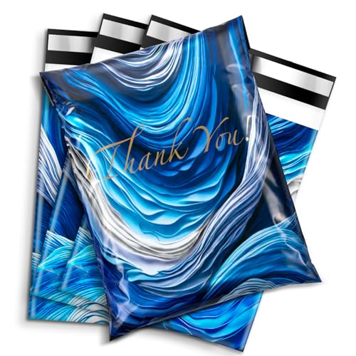 Oududianzi Versandtaschen, 10 x 13 cm, 100 Stück – Ocean Wave von Oududianzi