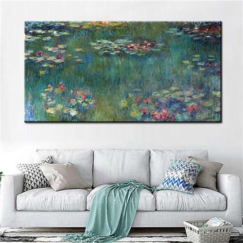 Diamond Painting Set 80x160cm Monet-Seerosen DIY 5D Diamant Painting Groß Bilder Kinder mit Diamants Painting Zubehör für Kinder Und Erwachsene Weihnachtsbasteln Crystal Art für Home Wall Decor -496 von Oujkeef