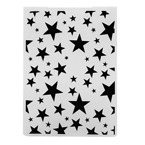 Oulensy 1PC Plastic Stern Embossing Folder Vorlage für DIY Scrapbooking Album Papier Karten Pop-up Karte, die Hochzeitsdekoration von Oulensy