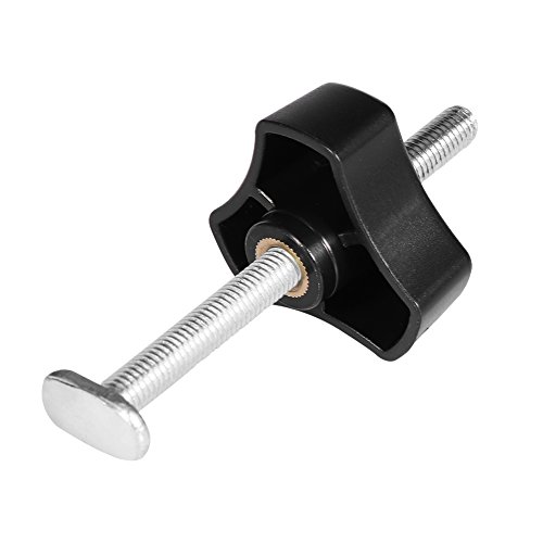 Halten Sie die Klemme T-Schlitz T-Spur Klemmsatz Ganzklemmen Satz T Schraube und Kunststoffknopfmutter Metall Schnellwirkendes M8-Gewinde(T Screw and Plastic Knob Nut) von Oumefar