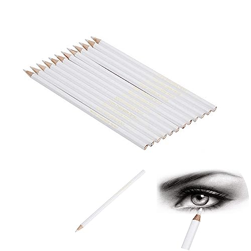 Oumefar 12PCS White Pencil Wasserlösliches Nähmarkierungswerkzeug Schneiderinnen DIY Craft Markers Pens von Oumefar