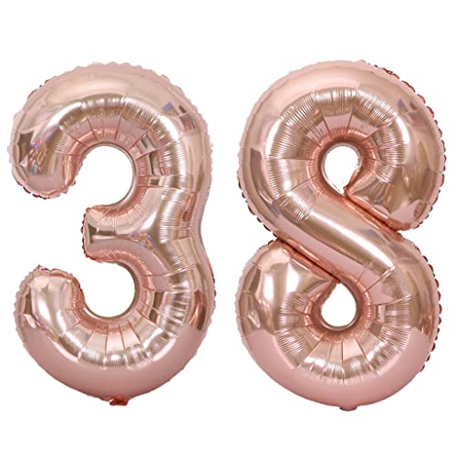 40 Zoll Luftballons Zahl 38 Rose Gold,Nummer 38 Luftballon Rosegold frau Luftballons 38. Geburtstag deko frauen damen Folienballon 38 Rose Gold 38 Ballons Große,Riese Heliumfolie Ballon 38(number 38) 40 Zoll Luftballons Zahl 38 Rose Gold,Nummer 38 Luftballon Rosegold frau Luftballons 38. Geburtstag deko frauen damen Folienballon 38 Rose Gold 38 Ballons Große,Riese Heliumfolie Ballon 38(number 38) von Oumezon