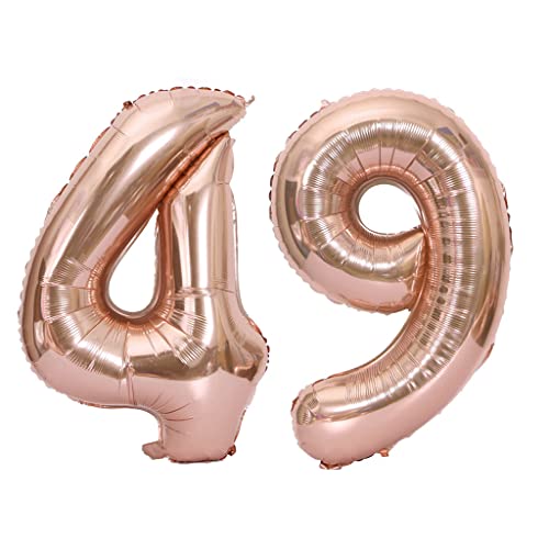 40 Zoll Luftballons Zahl 49 Rose Gold,Nummer 49 Luftballon Rosegold frau Luftballons 49. Geburtstag deko frauen damen Folienballon 49 Rose Gold 49 Ballons Große,Riese Heliumfolie Ballon 49(number 49) 40 Zoll Luftballons Zahl 49 Rose Gold,Nummer 49 Luftballon Rosegold frau Luftballons 49. Geburtstag deko frauen damen Folienballon 49 Rose Gold 49 Ballons Große,Riese Heliumfolie Ballon 49(number 49) von Oumezon
