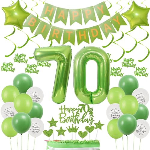 70 Geburtstag Deko Grün 70 Geburtstag Deko Mann Grün 70. Tortendeko Deko 70. Geburtstag Mann Grün 70 Geburtstag Luftballon Grün 70. Geburtstag Dekorationen 70 Mann Ballons 70 Geburtstag Grün von Oumezon