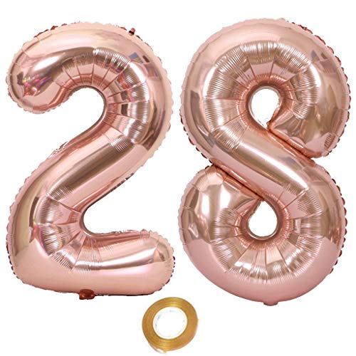 Luftballons Zahl 28 rosegold Nummer 28 Luftballon 28 Rosegold Folienballon 28. Geburtstag deko frauen, 32 Zoll Große Ballon Zahl 28 Riese Heliumfolie 28 jahre Geburtstag deko frau Mädchen Luftballons Zahl 28 rosegold Nummer 28 Luftballon 28 Rosegold Folienballon 28. Geburtstag deko frauen, 32 Zoll Große Ballon Zahl 28 Riese Heliumfolie 28 jahre Geburtstag deko frau Mädchen von Oumezon