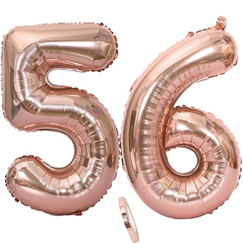 Luftballons Zahl 56 rosegold Nummer 56 Luftballon 56 Rosegold Folienballon 56. Geburtstag deko frauen, 32 Zoll Große Ballon Zahl 56 Riese Heliumfolie 56 jahre Geburtstag deko frau damen Luftballons Zahl 56 rosegold Nummer 56 Luftballon 56 Rosegold Folienballon 56. Geburtstag deko frauen, 32 Zoll Große Ballon Zahl 56 Riese Heliumfolie 56 jahre Geburtstag deko frau damen von Oumezon