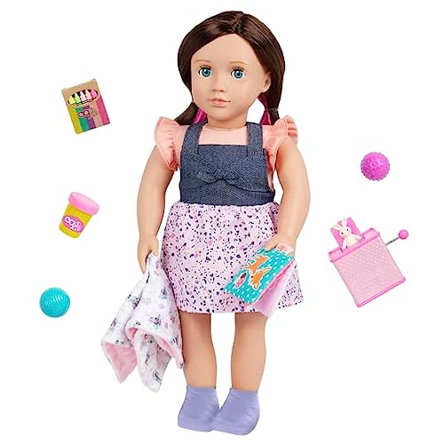 Our Generation Deluxe Babysitterin Puppe Katherine - Bewegliche 46 cm Puppe mit Kleidung und Zubehör - Hase Jack-In-The-Box - Spielzeug ab 3 Jahren von Our Generation