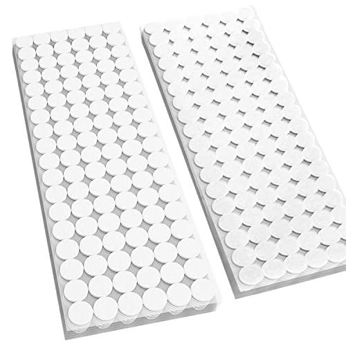 OurTop Klettpunkte Selbstklebend 15mm, Klett Klebe Punkte 1080 Stück Klett Punkte 540 Paar Self Adhesive Klett Punkte, Geeignet für Papier, Kunststoff, Glas, Metall von OurTop