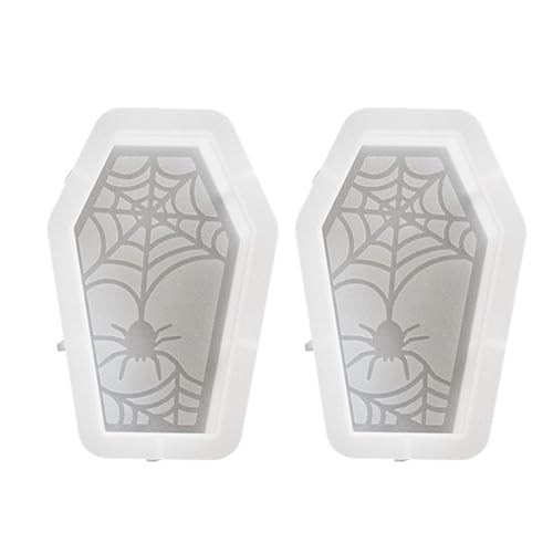 Ousidiman Silikonform für Halloween-Kürbisse, Totenkopf, Fledermaus, Silikon, Beton, Zement, Form für Epoxidharz, Halloween-Geschenk, 2 Stück von Ousidiman