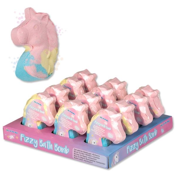 Großpack Einhorn Badekugeln, 12 Stk, je 100g, 8,5cm von Out of the blue KG