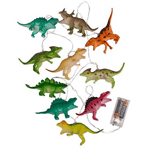 outoftheblue Dinosaurier Lichterkette mit 10 Dinos - Partybeleuchtung von Out of the blue