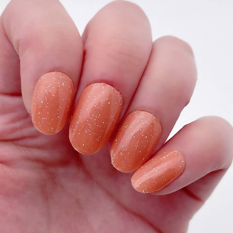 Sonnenkuss | Orange Glitzernde Nail Wraps von OutlinedAU