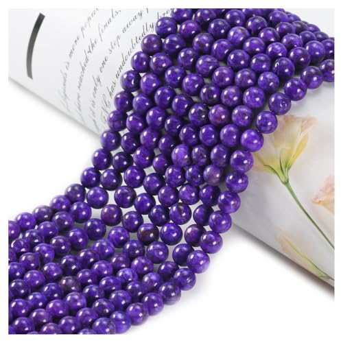 Naturstein Perlen Edelstein Perlen, 60 stück 6mm Sugilite Naturstein Edelsteinperlen Polierte Runde Edelsteine Zum Auffädeln Edelsteine Steinperlen für Armbänder Ketten DIY Schmuck Basteln von Ouubuuy