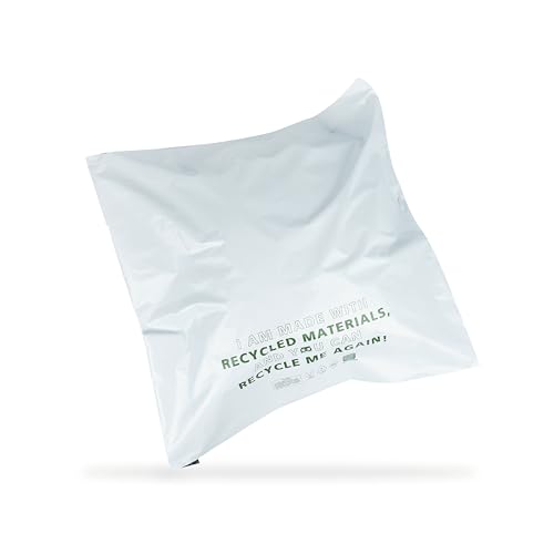 Owlpack Umweltfreundliche, recycelte Versandtaschen, 61 x 61 cm, Weiß, 50 Stück von Owlpack