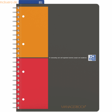 5 x Oxford Mangagerblock 233X298mm 160 Blatt 80g/qm liniert von Oxford