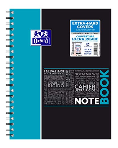 Oxford Notebook A4 Studium Hardcover Collegeblock liniert, 80 Blatt - Zufallsfarbe, kein Farbwunsch möglich von Oxford