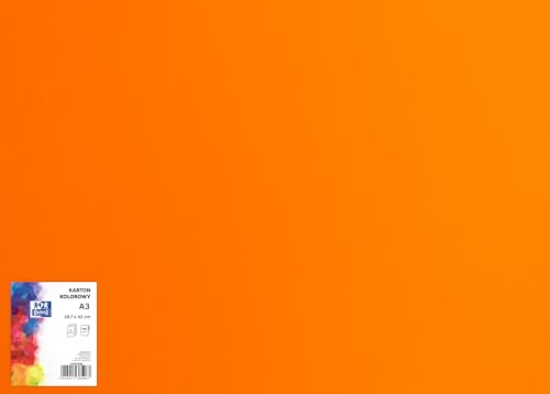 OXFORD Bastelkarton, DIN A3/ Buntes Bastelpapier/Tonpapier 160 g/m² /Bristolkarton/ 25 Blatt, orange. Geeignet zum Basteln, Drucken, Kopieren OXFORD Bastelkarton, DIN A3/ Buntes Bastelpapier/Tonpapier 160 g/m² /Bristolkarton/ 25 Blatt, orange. Geeignet zum Basteln, Drucken, Kopieren von Oxford
