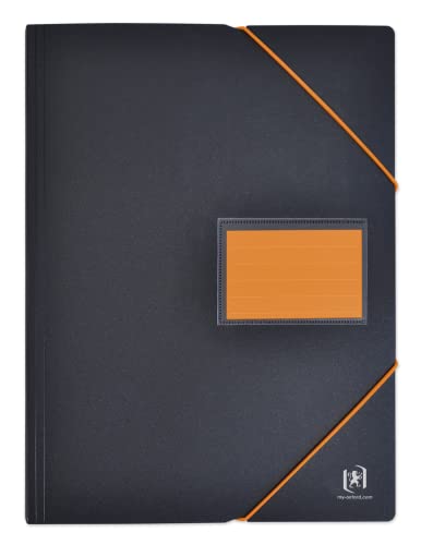 OXFORD Dokumentenmappen für Studenten, A4, 200 Ansichten, 100 Hüllen, Polypro-Einband, zweifarbig, Schwarz/Orange, 10 Stück OXFORD Dokumentenmappen für Studenten, A4, 200 Ansichten, 100 Hüllen, Polypro-Einband, zweifarbig, Schwarz/Orange, 10 Stück von Oxford