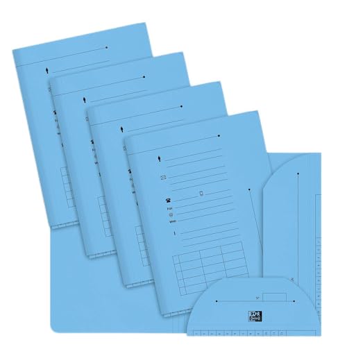 Oxford 100 Stück Unterlagen A4 Kapazität 200 Blatt Kraftpapier 240 g Pastellblau von Oxford