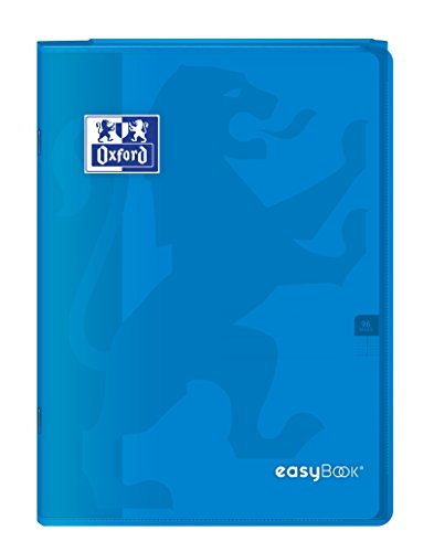 Oxford 400100006 Easybook Notizbuch Heft A4 96 Seiten 90 g kariert, blau von Oxford