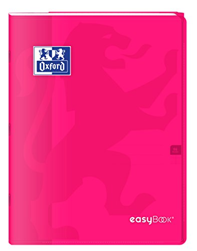 Oxford 400100062 Easybook Notizbuch Heft 24 x 32 cm 96 Seiten 90 g kariert, rosa von Oxford