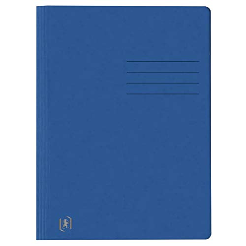 Oxford 400117265 Schnellhefter TOP FILE+ extrastark aus 390g Karton für ca. 200 DIN A4-Blätter sortiert mit 12 Farben (blau, 1) von Oxford